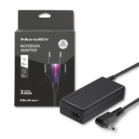 Qoltec Zasilacz do Asus 65W | 19V | 3.42A | 4.0*1.35 | +kabel zasilający