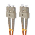 Patchcord światłowodowy SC/UPC - SC/UPC | Multimode | 50/125 | OM2 | Duplex | 2m