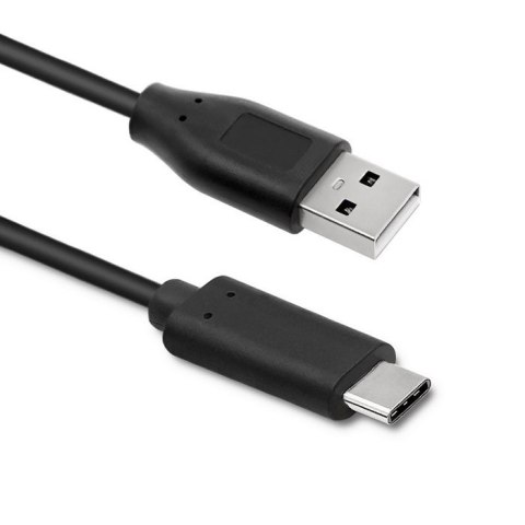 Qoltec Kabel USB 3.1 typ C męski | USB 2.0 A męski | 0.25m