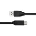 Qoltec Kabel USB 3.1 typ C męski | USB 2.0 A męski | 0.25m