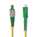 Qoltec Patchcord światłowodowy FC/APC - SC/APC | Singlemode | 9/125 | G652D | Simplex | 15m