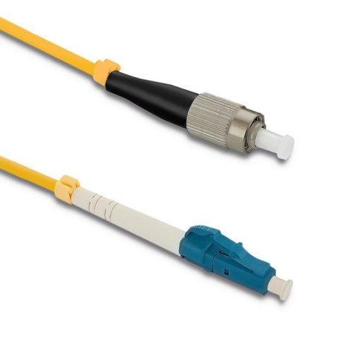 Qoltec Patchcord światłowodowy FC/UPC - LC/UPC | Singlemode | 9/125 | G652D | Simplex | 15m