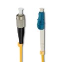 Qoltec Patchcord światłowodowy FC/UPC - LC/UPC | Singlemode | 9/125 | G652D | Simplex | 15m