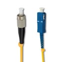 Qoltec Patchcord światłowodowy FC/UPC - SC/UPC | Singlemode | 9/125 | G652D | Simplex | 0.5m