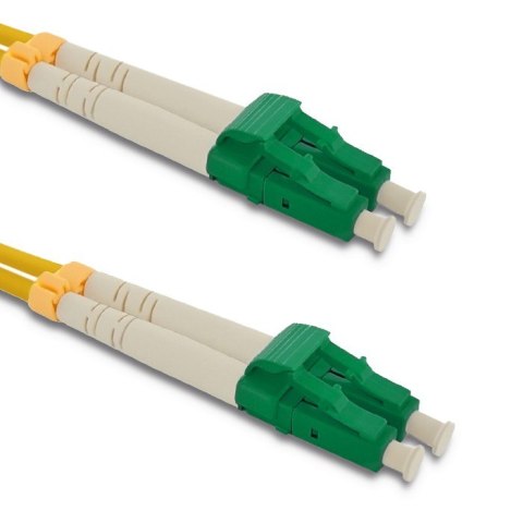 Qoltec Patchcord światłowodowy LC/APC - LC/APC | Singlemode | 9/125 | G652D | Duplex | 5m