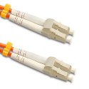 Qoltec Patchcord światłowodowy LC/UPC - LC/UPC | Multimode | 50/125 | OM2 | Duplex | 3m