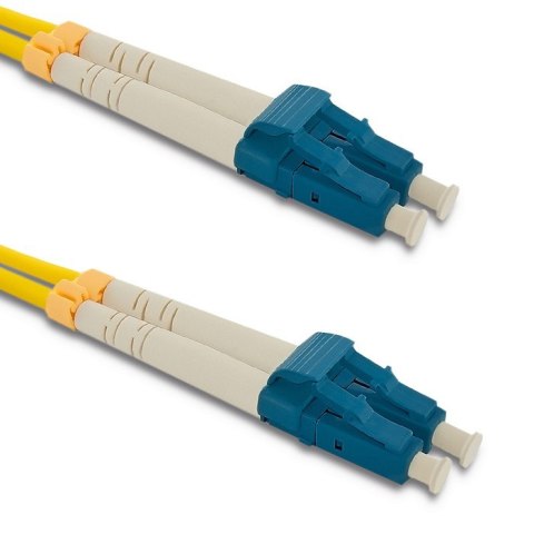 Qoltec Patchcord światłowodowy LC/UPC - LC/UPC | Singlemode | 9/125 | G652D | Duplex | 2m