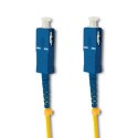 Qoltec Patchcord światłowodowy SC/UPC - SC/UPC | Singlemode | 9/125 | G652D| Simplex | 0.5m