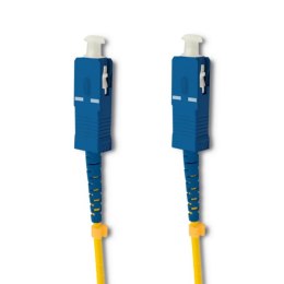 Qoltec Patchcord światłowodowy SC/UPC - SC/UPC | Singlemode | 9/125 | G652D | Simplex | 2m