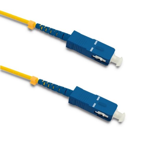 Qoltec Patchcord światłowodowy SC/UPC - SC/UPC | Singlemode | 9/125 | G652D| Simplex | 5m