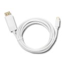 Qoltec DisplayPort Alternate mode | USB 3.1 typ C męski | DisplayPort męski | 5K | 2m