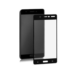 Qoltec Hartowane szkło ochronne PREMIUM do Nokia 5 | 3D | Czarne
