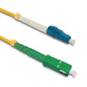 Qoltec Patchcord światłowodowy LC/UPC - SC/APC | Singlemode | 9/125 | G652D | Simplex | 20m