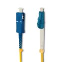 Qoltec Patchcord światłowodowy LC/UPC - SC/UPC | Singlemode | 9/125 | G652D | Simplex | 1m