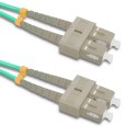 Qoltec Patchcord światłowodowy SC/UPC - SC/UPC | Multimode | 50/125 | OM4 | Duplex | 1m