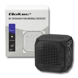 Qoltec Przenośny głośnik Bluetooth 3W | Double speaker | czarny!
