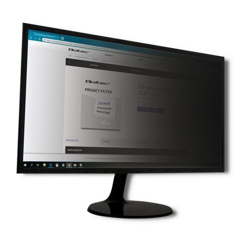 Qoltec Filtr prywatyzujący RODO 14" | 16:9