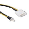 Qoltec Adapter do wentylatora Molex / 3 pin | 0.18m