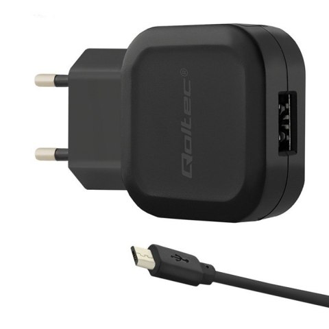 Qoltec Ładowarka sieciowa 12W | 5V | 2.4A | USB + kabel Micro USB