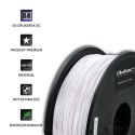 Qoltec Profesjonalny filament do druku 3D | ABS PRO | 1.75mm | 1 kg | Cold White