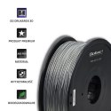 Qoltec Profesjonalny filament do druku 3D | ABS PRO | 1.75mm | 1kg | Silver