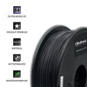 Qoltec Profesjonalny filament do druku 3D | PLA PRO | 1.75mm | 1kg | Black