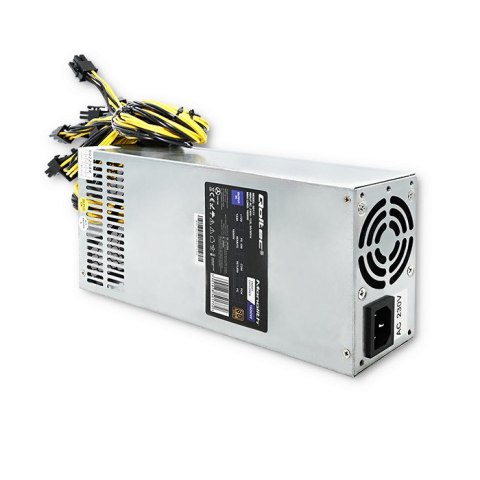 Qoltec Zasilacz PCI-E Smart 1600W | 80 Plus Gold | Data mining