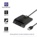 Qoltec Inteligentny czytnik chipowych kart ID SCR-0634 | USB typ C