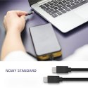 Qoltec Kabel USB 2.0 typ C męski | USB 2.0 typ C męski | 2m | Czarny