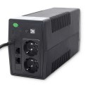 Qoltec Zasilacz awaryjny UPS | Monolith | 1000VA | 600W | LCD | USB | RJ45