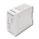 Qoltec Zasilacz na szynę DIN | 60W | 24V | 2.5A | Biały | Slim