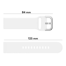Gumowy Uniwersalny pasek sportowy Alogy soft band do smartwatcha 20mm Czarny