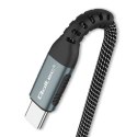 Qoltec Kabel USB 2.0 typ C | USB 2.0 typ C 100W | QC 3.0 | PD | 1.5m | Czarny