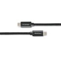 Qoltec Kabel USB 2.0 typ C | USB 2.0 typ C 240W | QC 5.0 | PD | 1m | Czarny