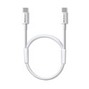 Qoltec Kabel USB 2.0 typ C | USB 2.0 typ C 60W | QC 3.0 | PD | 1m | Biały