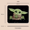 PODKŁADKA POD MYSZ BABY YODA 014 STAR WARS, BLACK / CZARNY