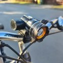 Lampka rowerowa T6 USB + tylne światło