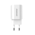 Dudao ładowarka sieciowa EU 2x USB 5V/2.4A + kabel micro USB biały (A2EU + Micro white)