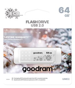 PenDrive 2.0 GOODRAM UME2 64GB WINTER WHITE / BIAŁY