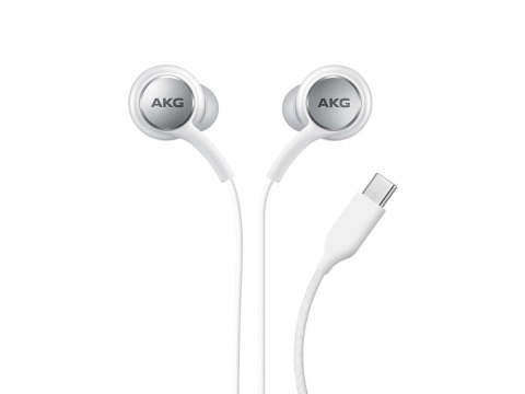 Słuchawki douszne Samsung AKG by harman EO-IC100BWE USB-C Type C Białe