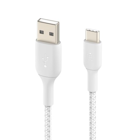 Belkin Braided C-A 3M, WHT