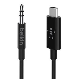 Belkin USB-C to 3.5 mm Audio Cable, 1,8m - Black