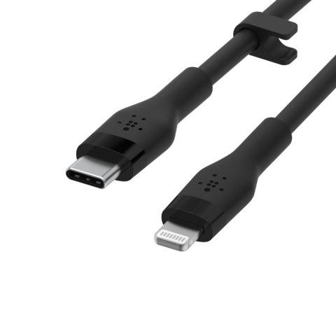 Belkin USB-C - Lightning silicone 1M Black