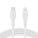 Belkin USB-C - Lightning silicone 2M White