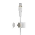 Belkin USB-C to USB-C 2.0 Braided silicone 3M Whit