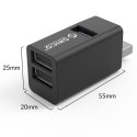 Orico Mini hub USB 3.1 3 porty bez kabla aluminium