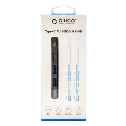 Orico Hub USB-A 5Gbps 3*USB-A, microSD, alu