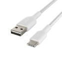 Belkin Braided C-A 3M, WHT