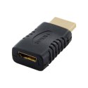 4World Adapter HDMI [M] > mini HDMI typ C [F], czarny