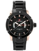 ZEGAREK MĘSKI NAVIFORCE - MERCURY (zn038d) - black/rosegold